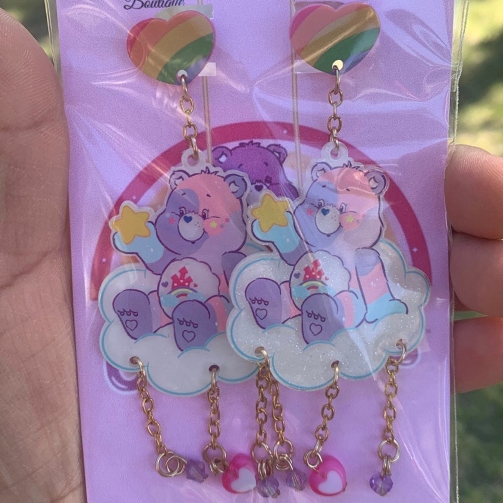 Care Bears dangle earrings